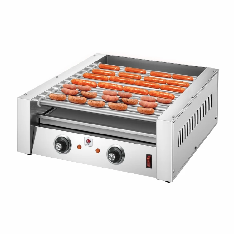 Dog Hot Dog Roller Machine 5/7/10/11 Rolls Snack Machine