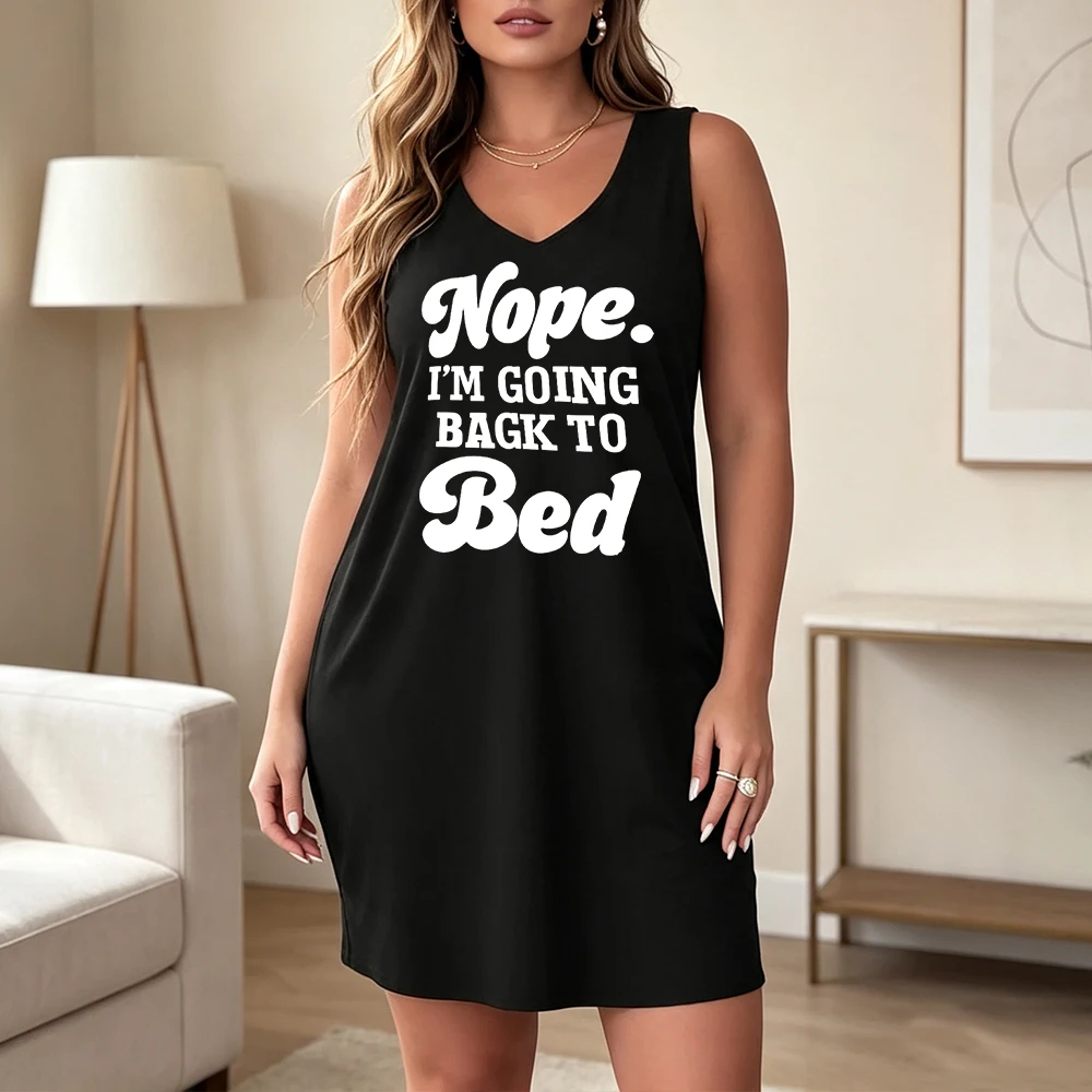 Plus Size Sleeveless Nightgown with 