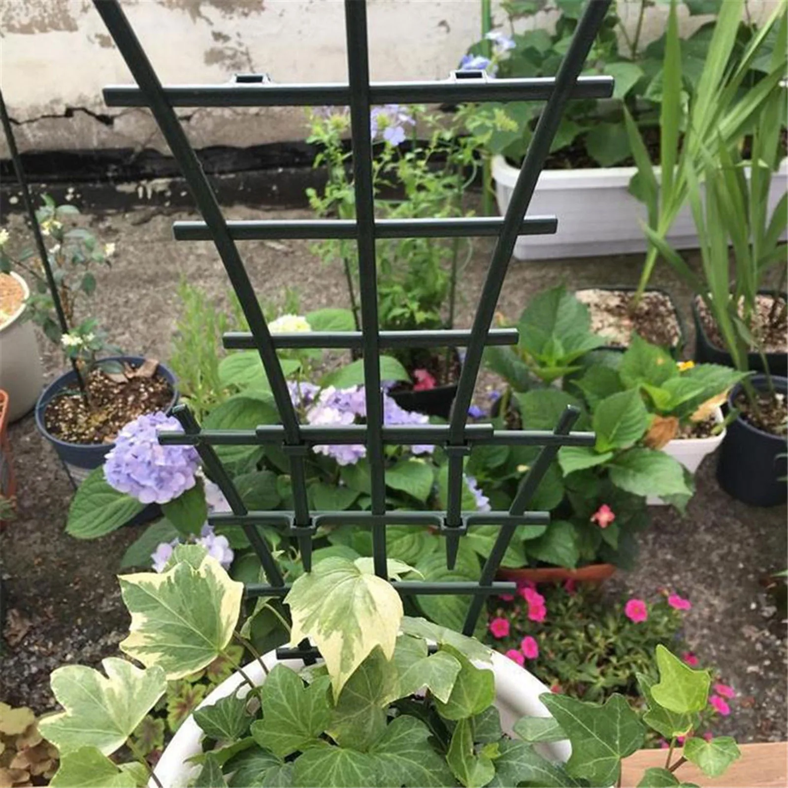 DIY Plastic Agriculture Plant Stand Rack Climbing Flower Fixed Plant Growth