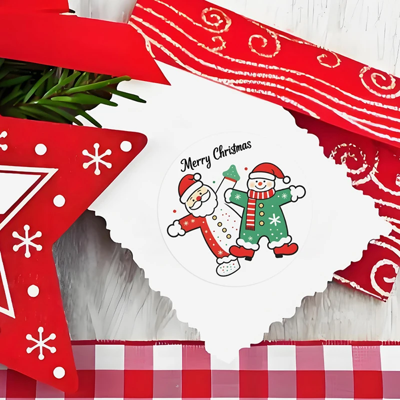 500 шт., наклейки на Рождество