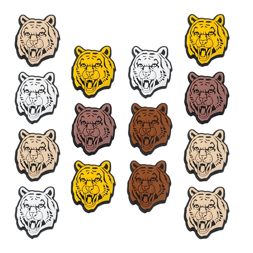 Kovict 10pcs/Lot Tiger Silicone Beads Food Grade Silicone Cartoon Tiny Rodent Beads For DIY Jewelry Making