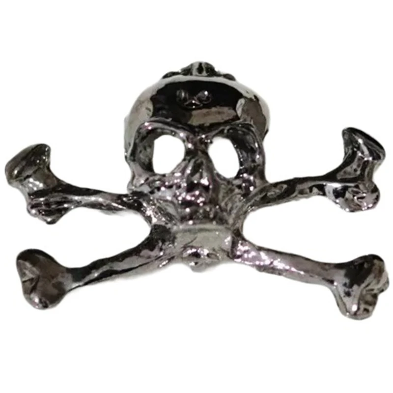 Totenkopf-Anstecknadel-Brosche für Damen und Herren, Punk-Skelettkopf-Brosche, Anstecknadel, Halloween-Kostüm-Accessoires,