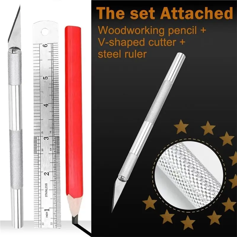M11K-Cardboard Scoring Tool Kit(6-Pack)-Tear-Free Folds For DIY For DIY Packaging, Bookbinding, Paper Crafts-Corruigated/Craft P