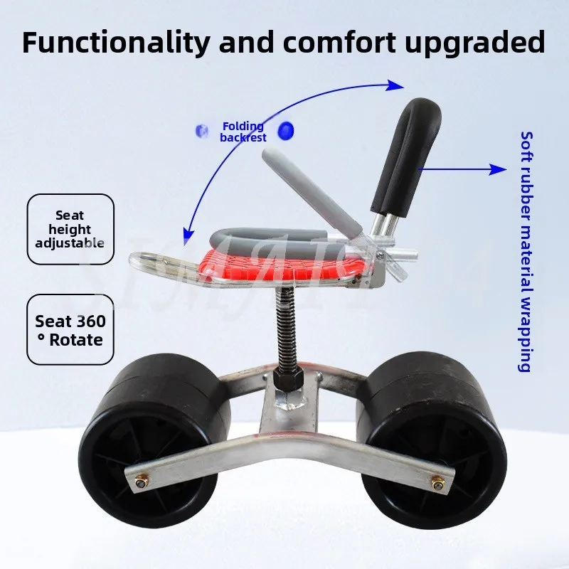 Small Agricultural Stools Pick Rotary Tool Carts in The Field on Wheels