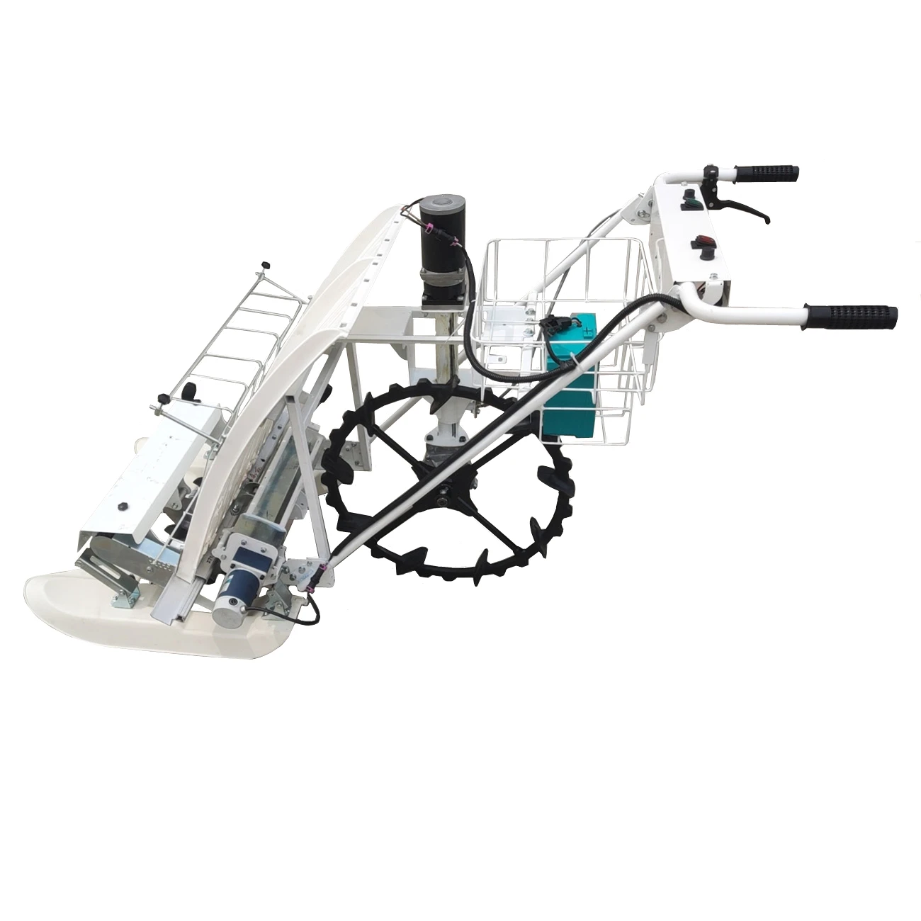 

【Hot】Automatic Wheel Type Two Row Rice Seedling Transplanter Walk Behind Transplanter