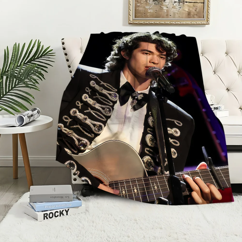 fashion singer Flannel warm comfort soft plush blanket sofa living room C-Conan Gray hogar bedroom travel gift home wishbone