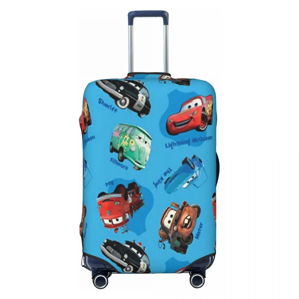 

Custom Lightning McQueen Luggage Cover Elastic Travel Suitcase Protective Covers Fits 18-32 Inch