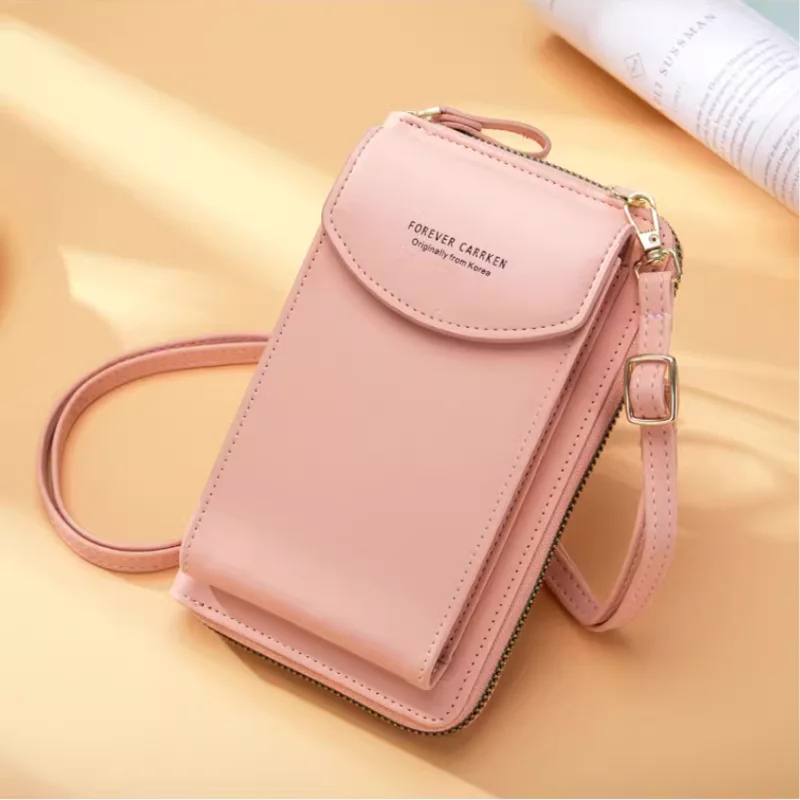 Women's mobile phone bag vertical wallet fashion ins multi-functional shoulder crossbody small bag card slot bag mobile phone ba image 4