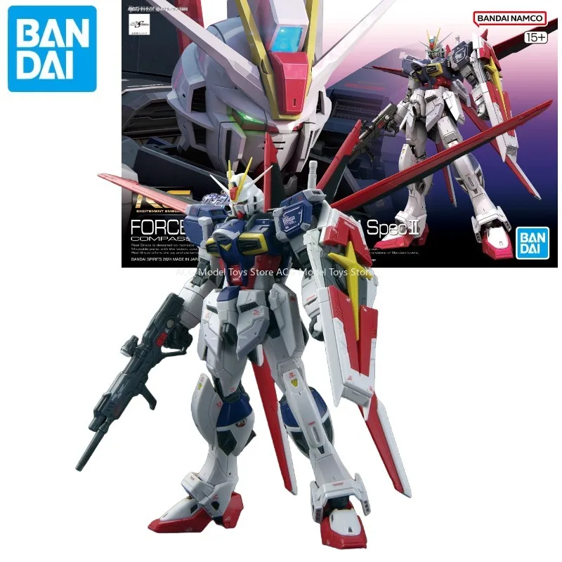 

В наличии Bandai RG 1/144 Force Impulse Gundam Spec 2, фигурка семян, игрушка, модель Mecha, Подарочный комплект