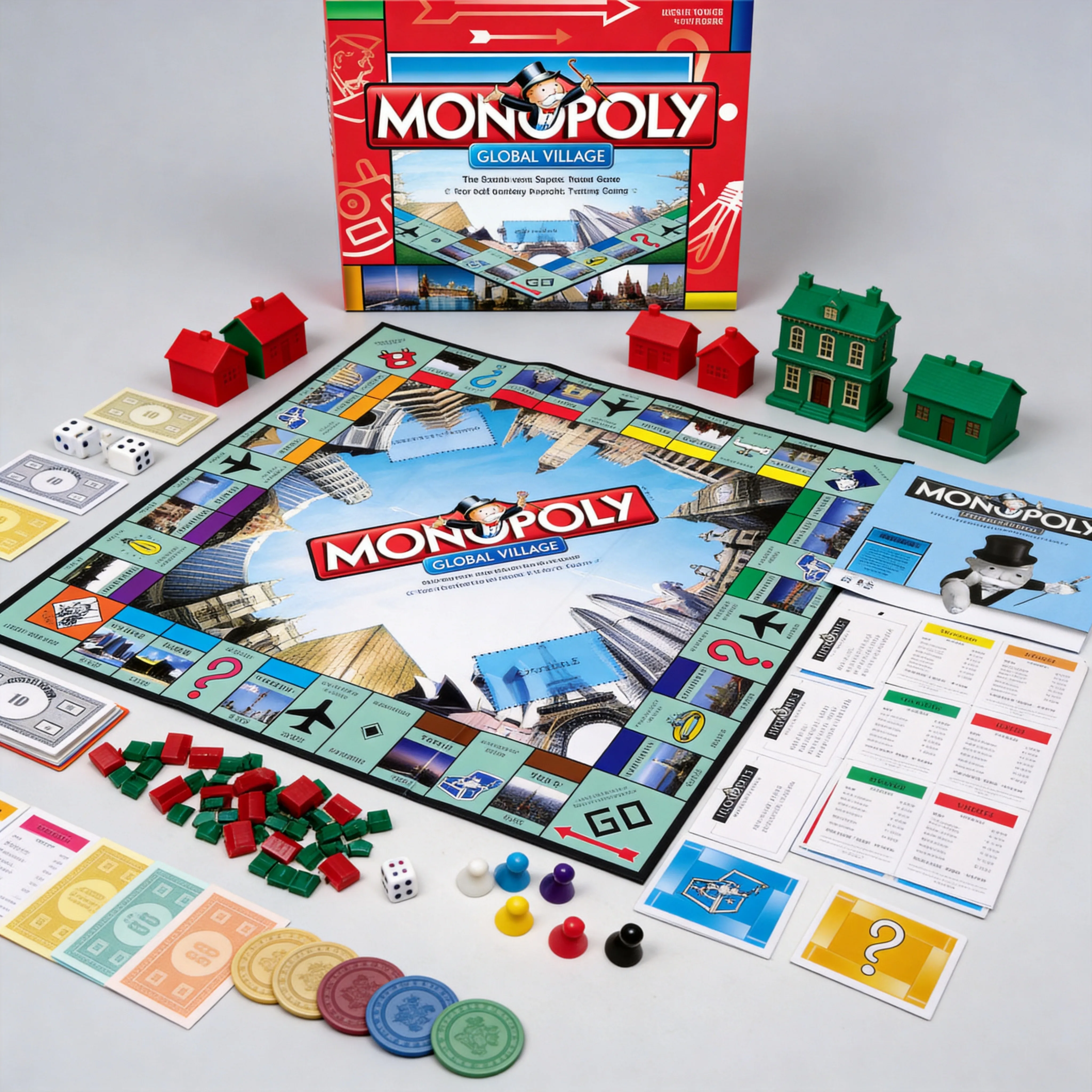 Hasbro Game Monopoly - Wysokiej jakości gra planszowa MONOPOLY GLOBAL