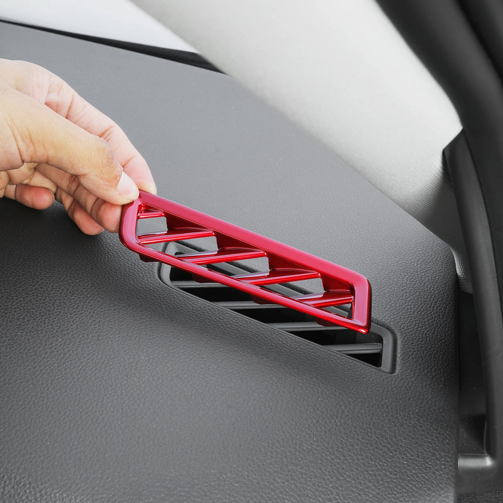 Red Dashboard Upper Air Vent Trim Dash Board Front AC Air Conditioner Outlet Cover For VW Golf 8 MK8 2020-2023