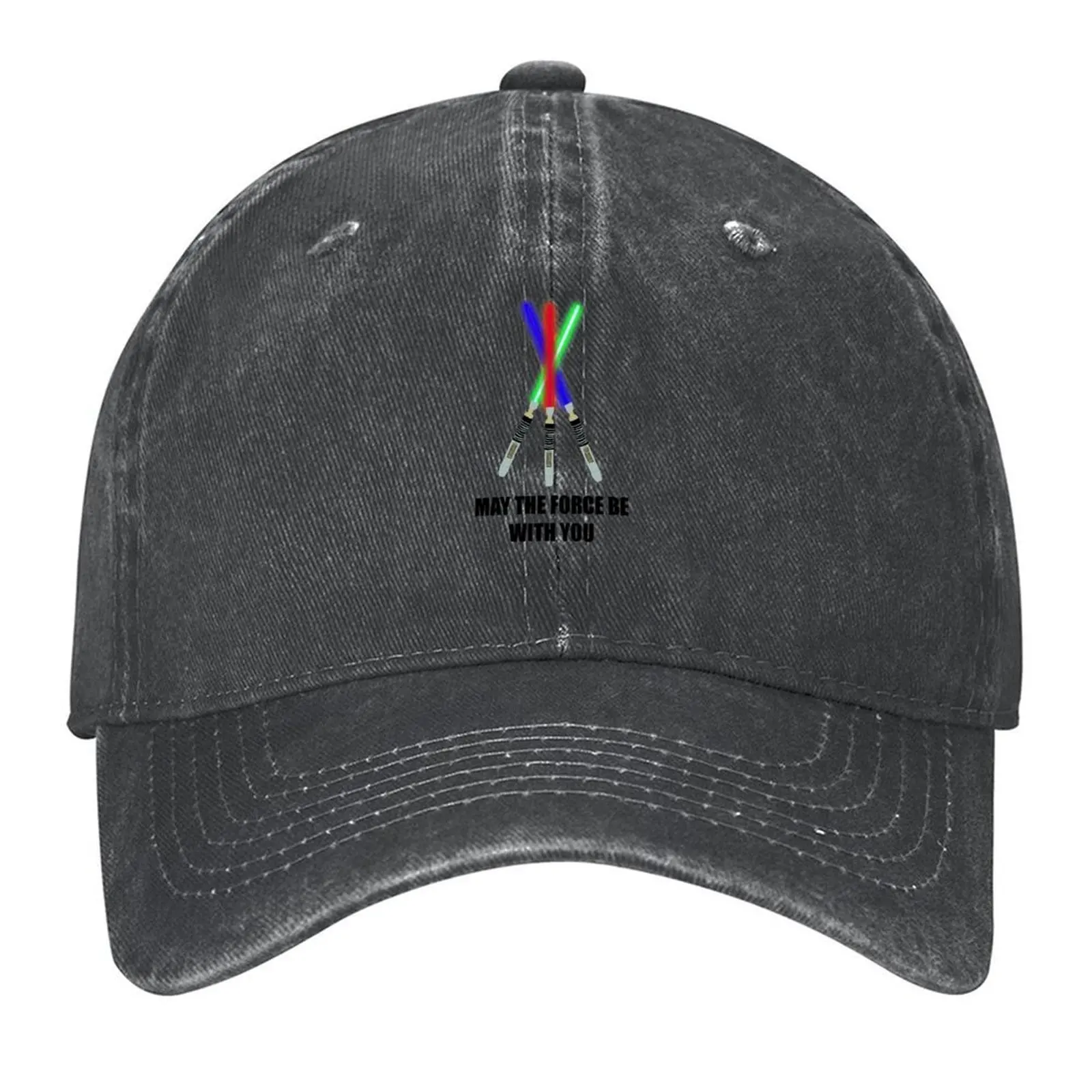 

May the force be with you lightsaber Baseball Cap Anime Hat derby hat Beach Bag Luxury Woman Men's