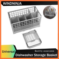 Multifunctional Dishwasher Universal Basket Foldable Cutlery Holder Knife Fork Storage Basket for Siemens Midea Panasonic Haier