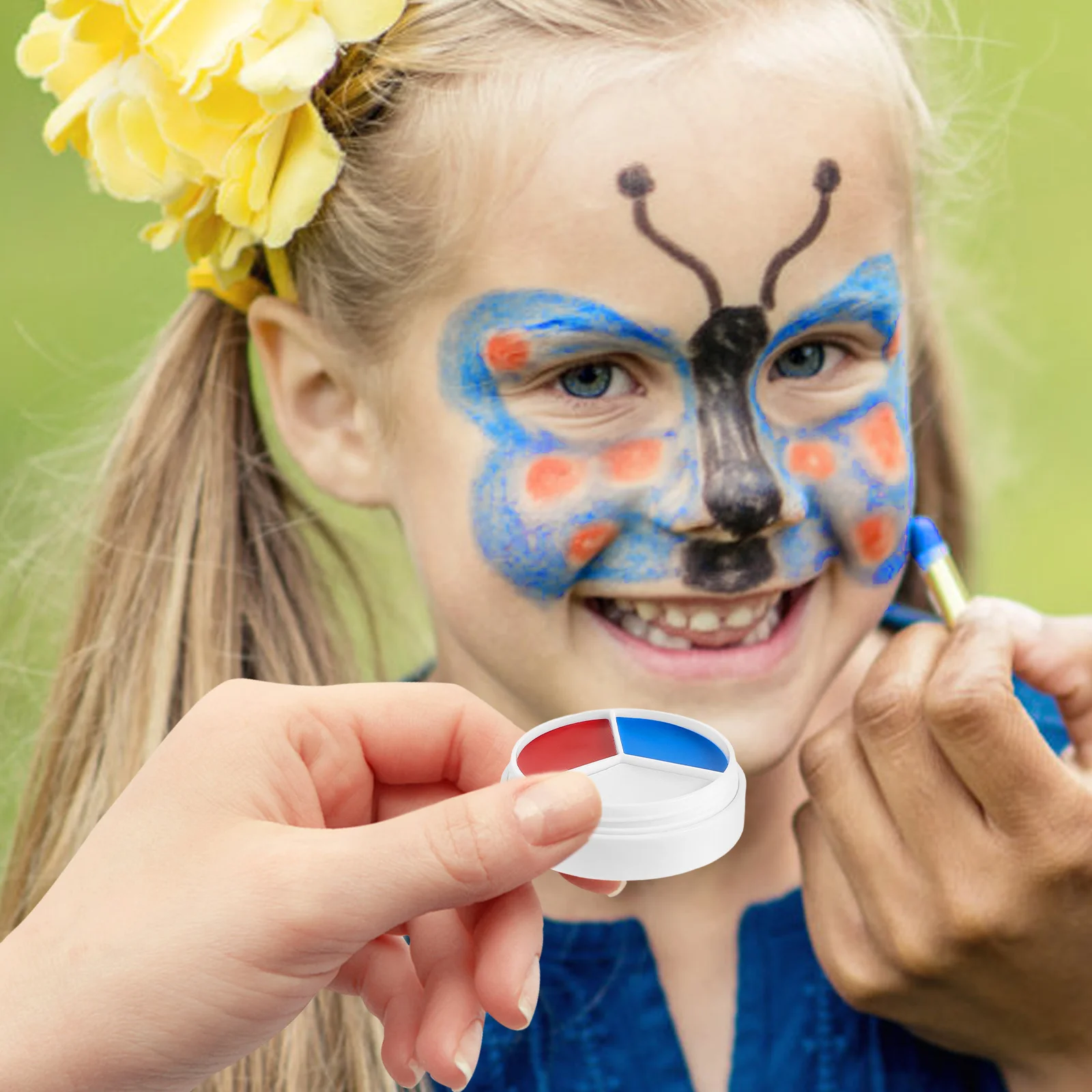 

1 Box Diy Face Paint Kit Premium Safe Material Fast Dry Long Lasting Halloween Christmas Party Body Painting Supplies For Kids