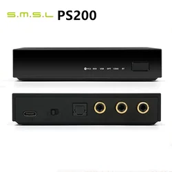 SMSL PS200 High Resolution Audio Decoder USB MQA DAC XU316 Decktop DAC MQA-CD ES9039Q2M 32bit/768kHz DSD512 Headphone