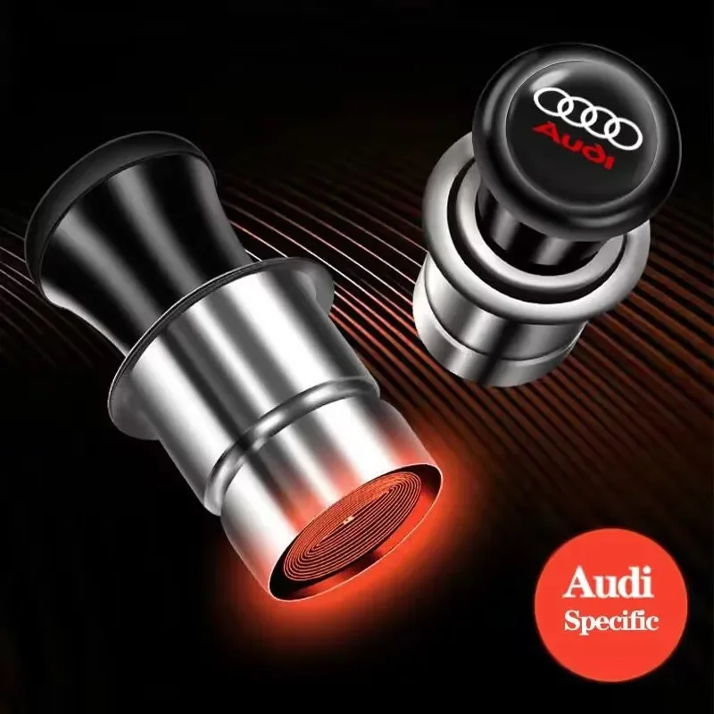 12V Metal Car Windproof Flameless Cigarette Lighter Power Socket Plug Cigar Lighter For Audi A1 A3 8P 8V A4 A5 A6 A7 A8 Q3 Q5 Q7