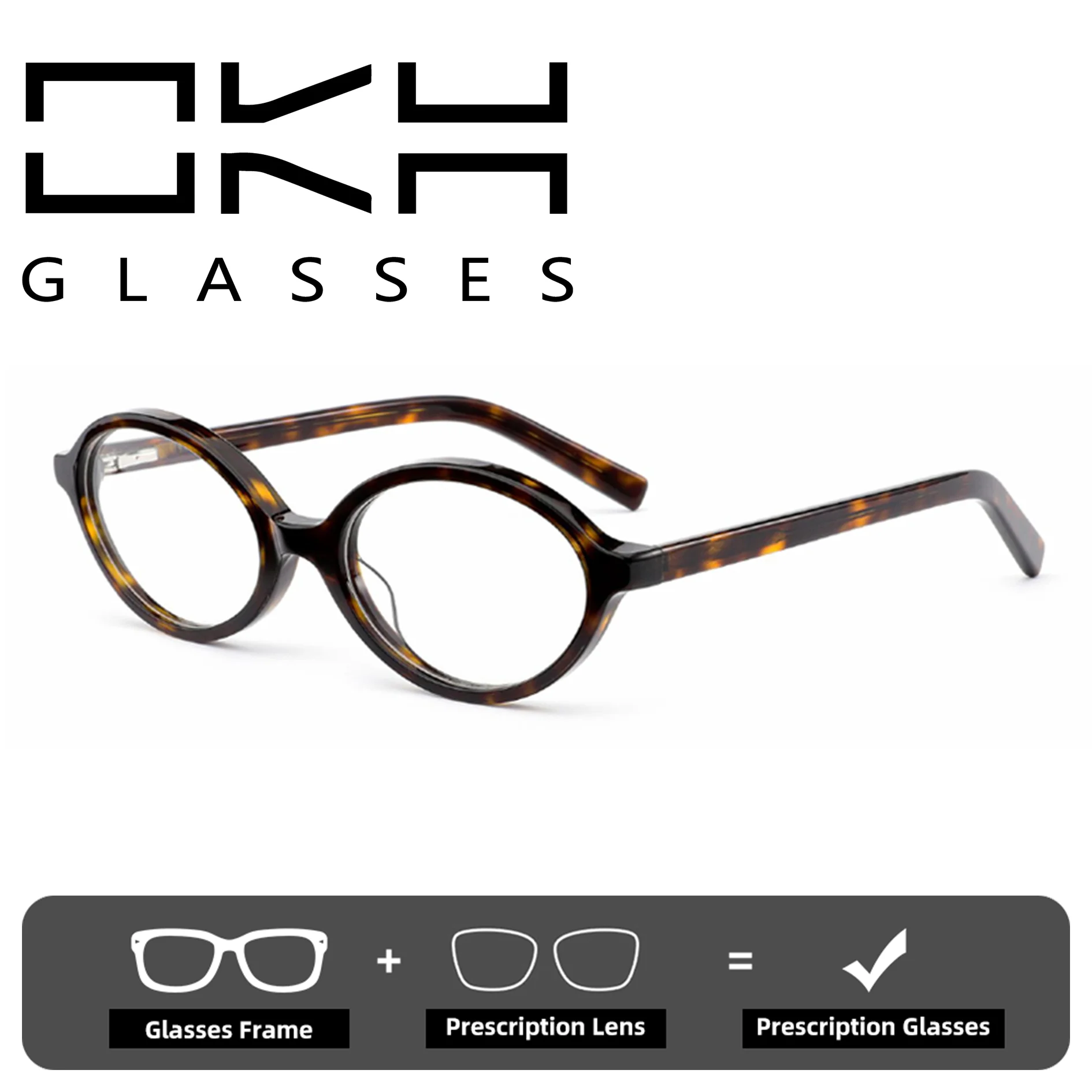

OKH Office Protection Glasses Men Women Custom Anti Blue Light Optical Lenses Myopia Progressive Prescription Eyewear