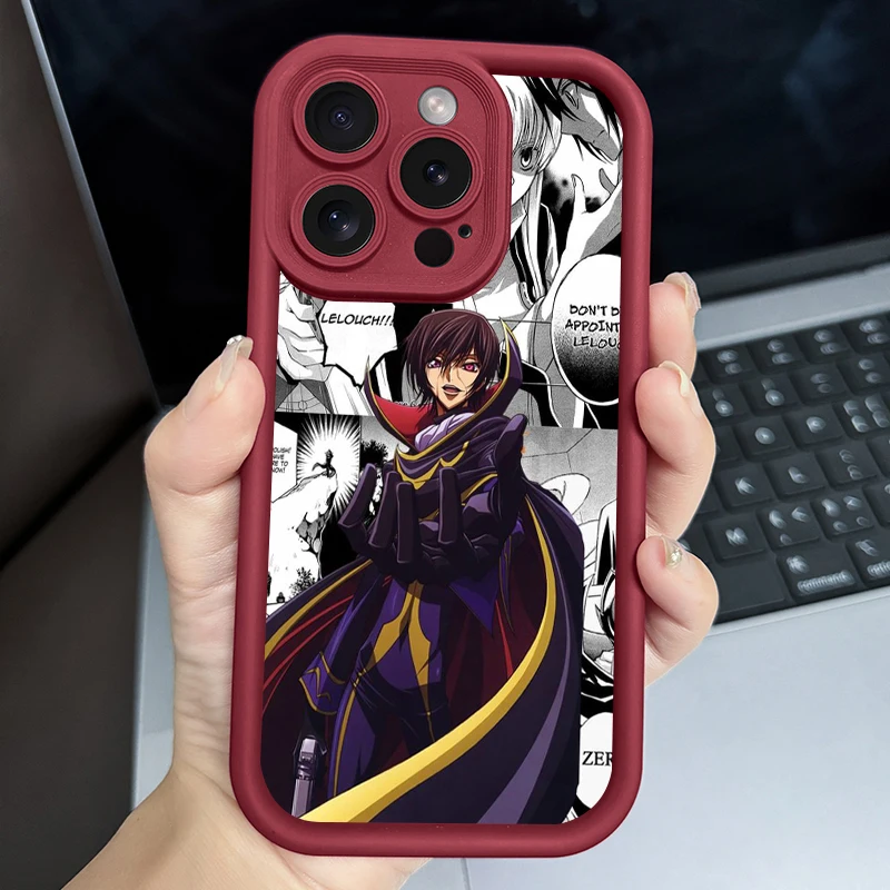 Code Geass Anime Cool Eye Ladder For Apple iPhone 15 14 13 12 11 XS XR X Pro Max Plus Back Phone Case