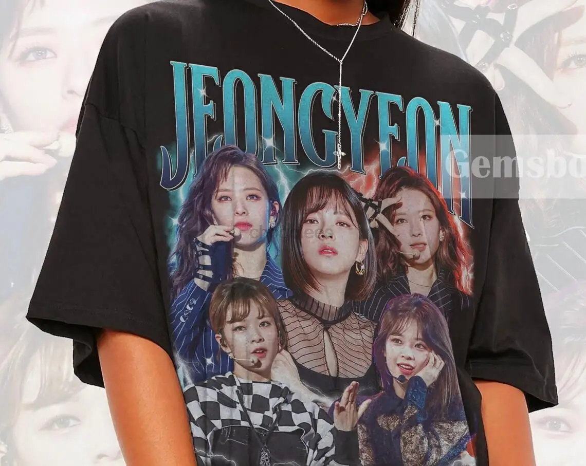 Jeongyeon Twice Vintage T-Shirt Twice T-Shirt Gift For Woman and Man Unisex T-Shirt Ready To Be Concert 2023 Gift For Fans