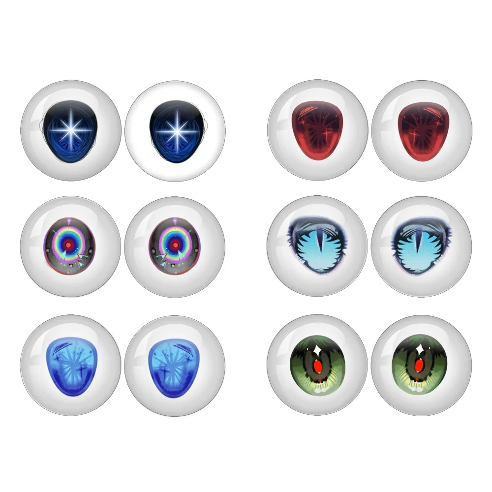 

Стильные стеклянные глаза-кабошоны для кукол Blyth BJD, круглые, 10-40 мм, ручной работы, для девочек, с клеевым креплением, аксессуар для DIY