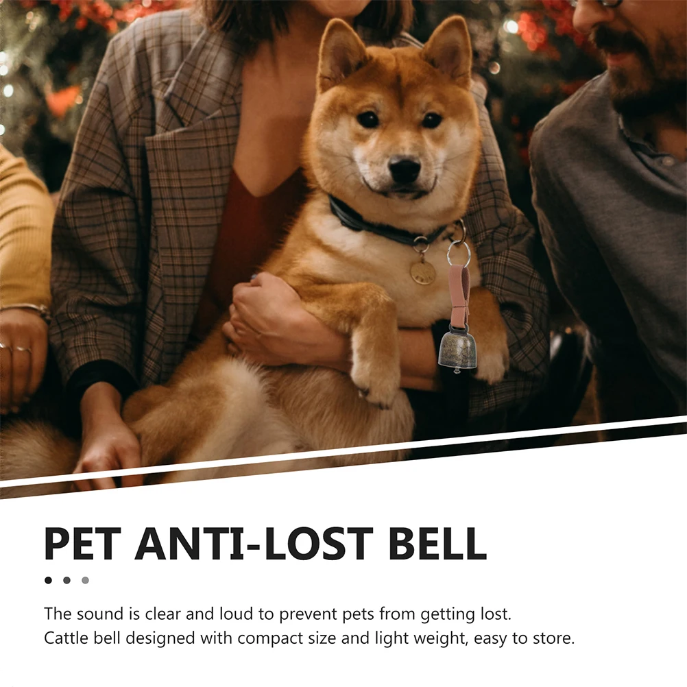 

6 Pcs Bear Avoiding Bell Copper Anti-lost Pet Dog Loud Outdoor Camping Hanging Necklace Small Cattle Farm Animal Pendant