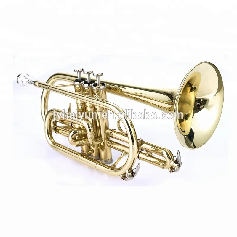 Bb Key Gold Cornet For Sale JYCT407