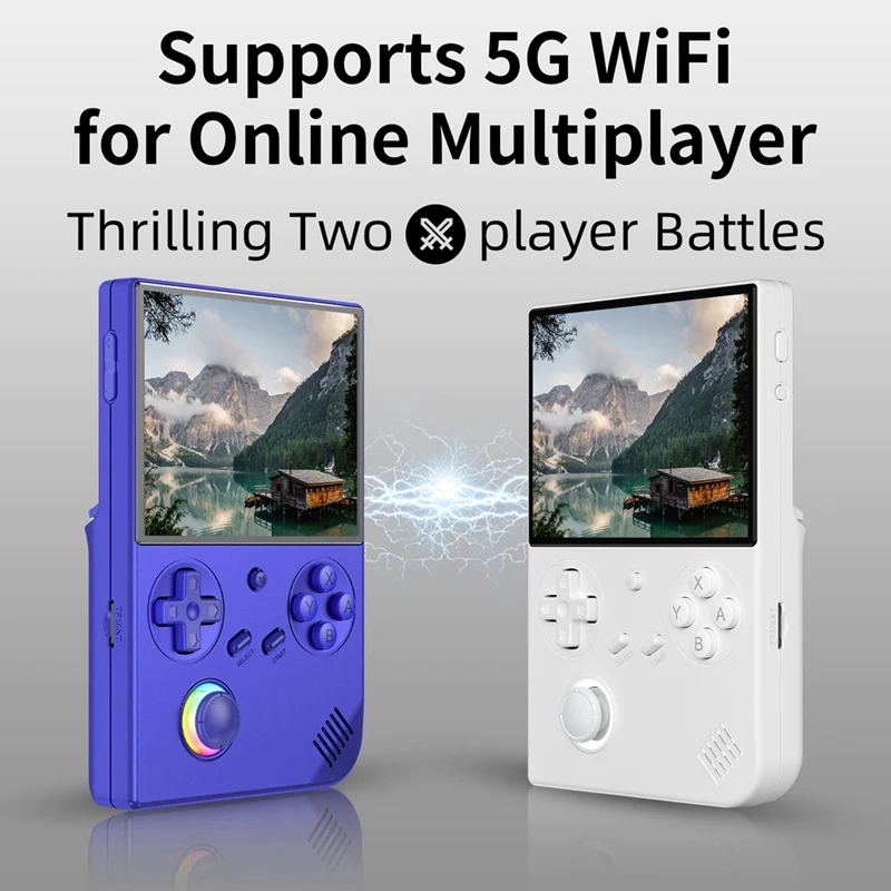 RG40XXV Retro Handheld Game Console 256G 11000+ Jogos 64 Bit Linux 4.0 Polegadas Tela IPS WIFI RGB Joystick