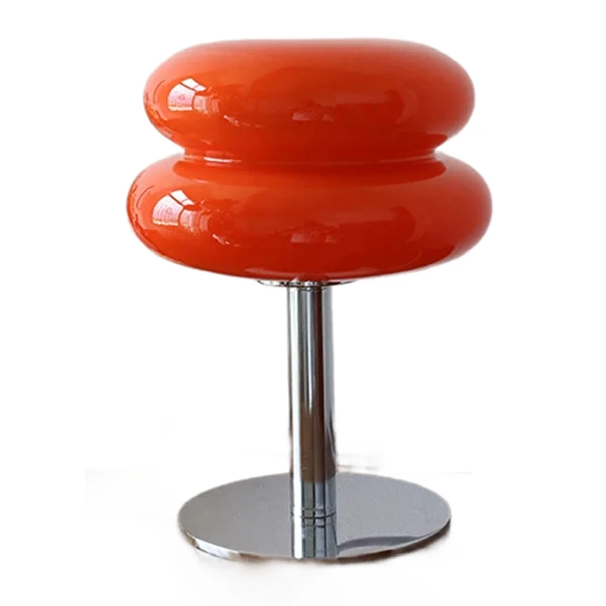 Стеклянная настольная лампа, Trichromatic Dimming, лампы для создания атмосферы в гостиной, с защитой глаз, для спальни, американской розетки, красного цвета