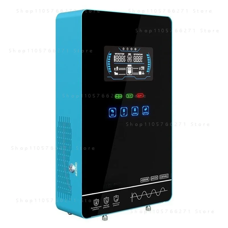 Sumry 4KW 110V 120V Hybrid Solar Inverter 24V 140A MPPT Charger Pure Sine Wave Home Inverter 6.25 Inch LCD Display