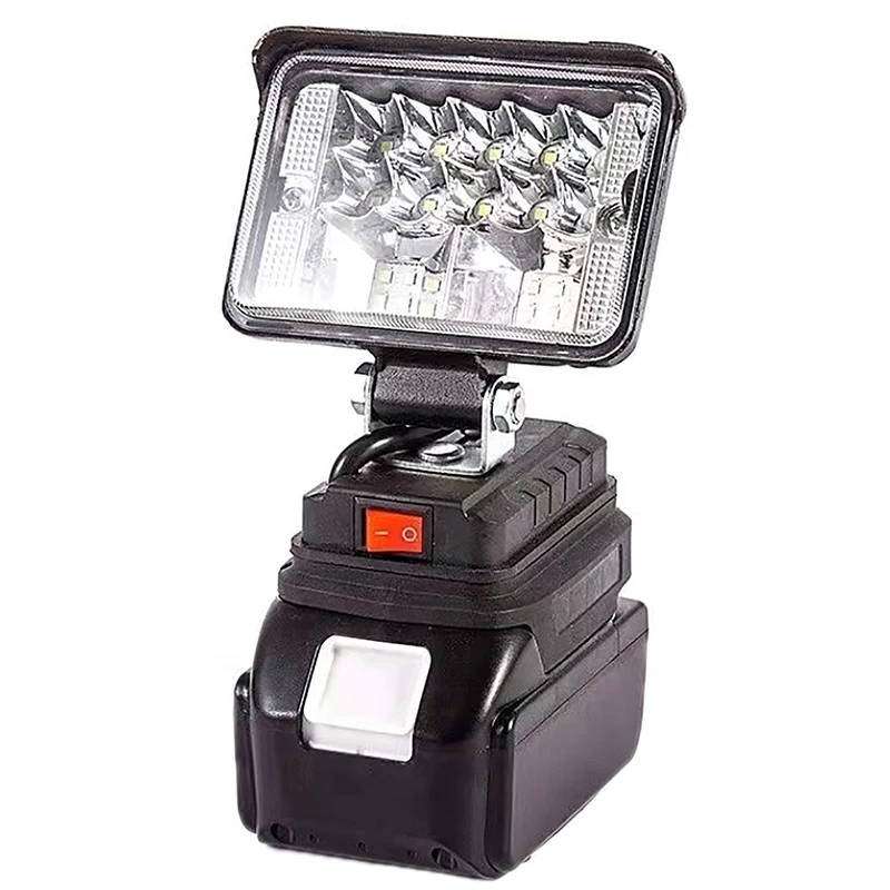 For Makita 18V Li-ion Battery LED Work Light 3/4 Inch Flashlight Portable Emergency Flood Lamp Camping Lamp