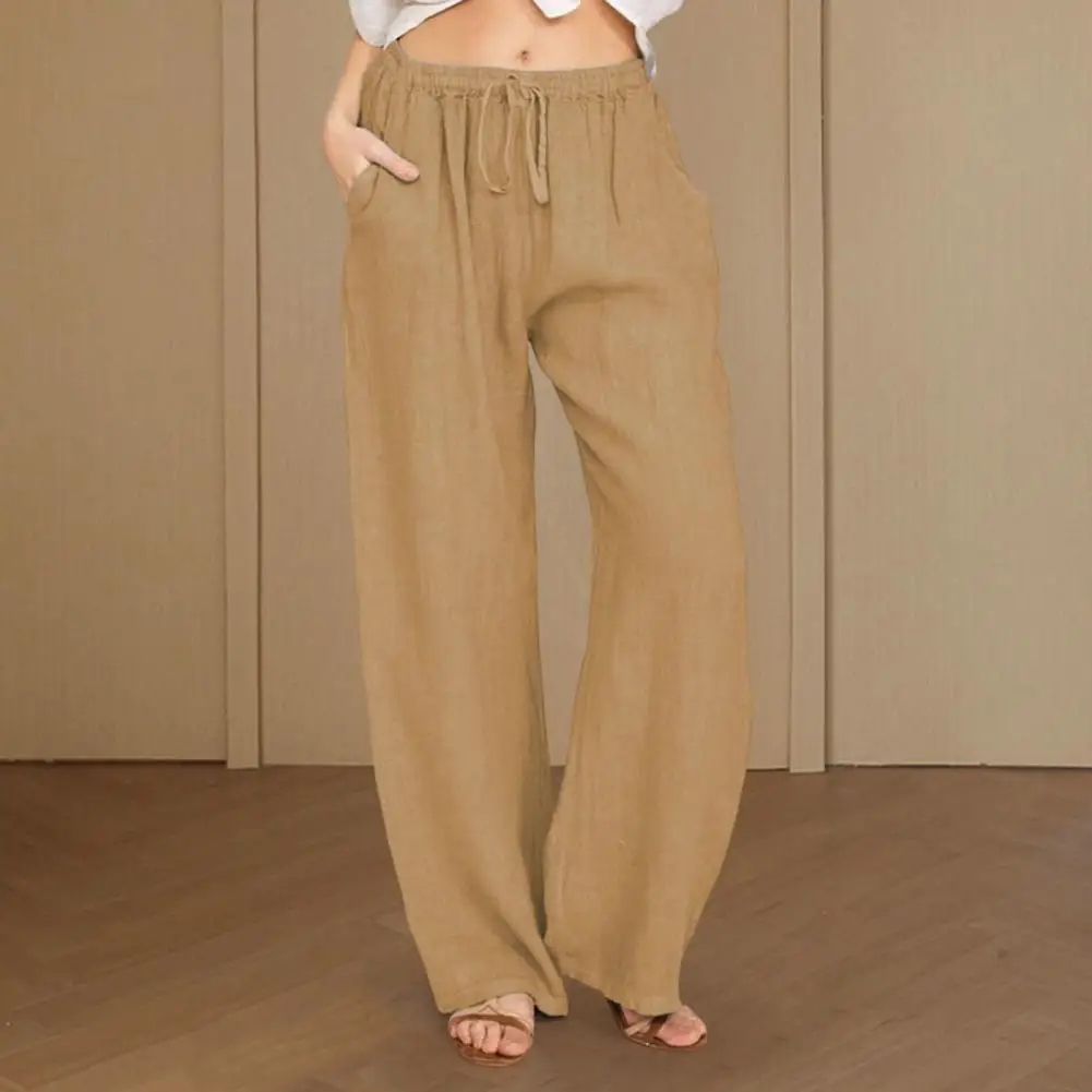 

Women Summer Casual Pants Stylish Women's Summer Pants Collection Elastic Waist Drawstring Trousers with for Casual for Everyday