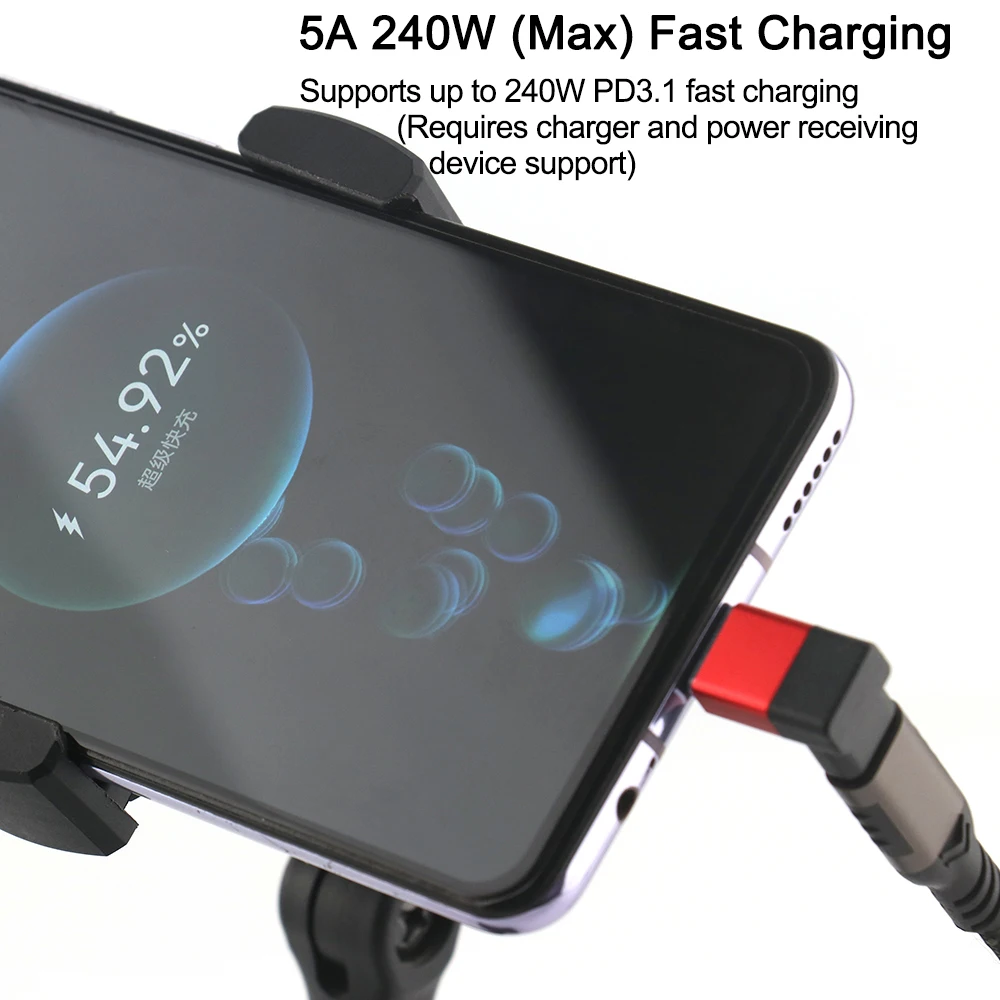 محول UGOjP USB من النوع C OTG USB4.0 40 جيجابت في الثانية 240 وات USB C إلى النوع C محول شحن سريع 90 °   محول بيانات USB C لهاتف ماك بوك