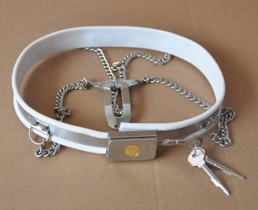 أنثى Y نوع قابل للتعديل الفولاذ المقاوم للصدأ سلسلة غير مرئية حزام العفة جهاز منع الاستمناء درع لعبة الجنس 3 اللون