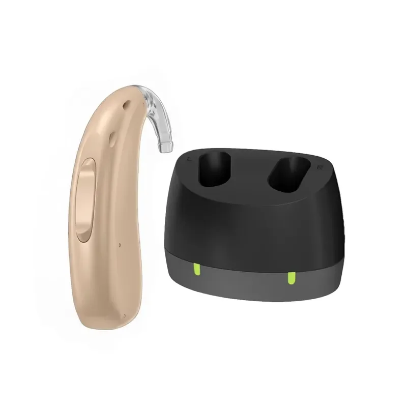 Rexton Rechargeable Hearing Aids 16-ch Bluetooth Programmable Rexton M-Core B-Li-HP 20 BTE Single Ear Set Hearing Aids