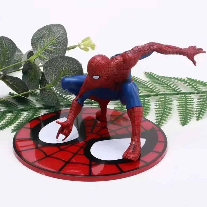 Marvel Spiderman creative cake ornaments Avengers car central control personalized desktop ornaments hand model peripherals Gift