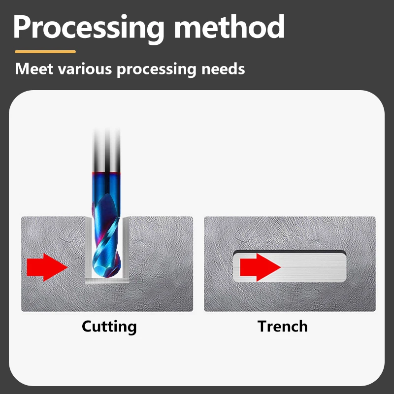 VOKET Ball Nose End Mill Tungsten Carbide Cutter CNC Router Bit Milling Tool R0.5 6mm 8mm 10mm length HRC50 55 65 2 4 Flute