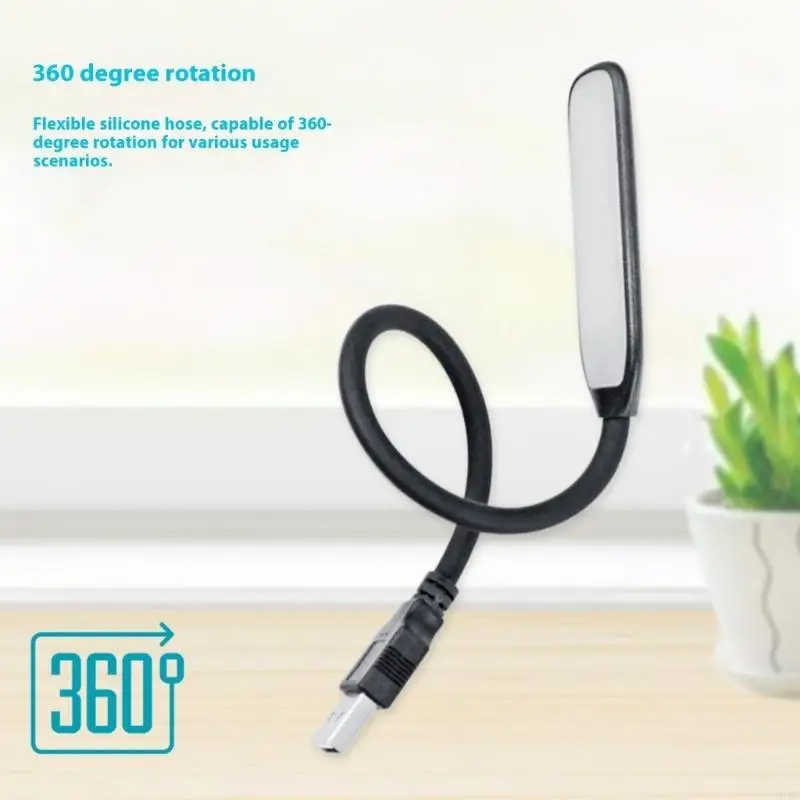 

Гибкая светодиодная USB-лампа для книги, мини-портативная USB-светодиодная лампа, источник питания, портативная светодиодная для