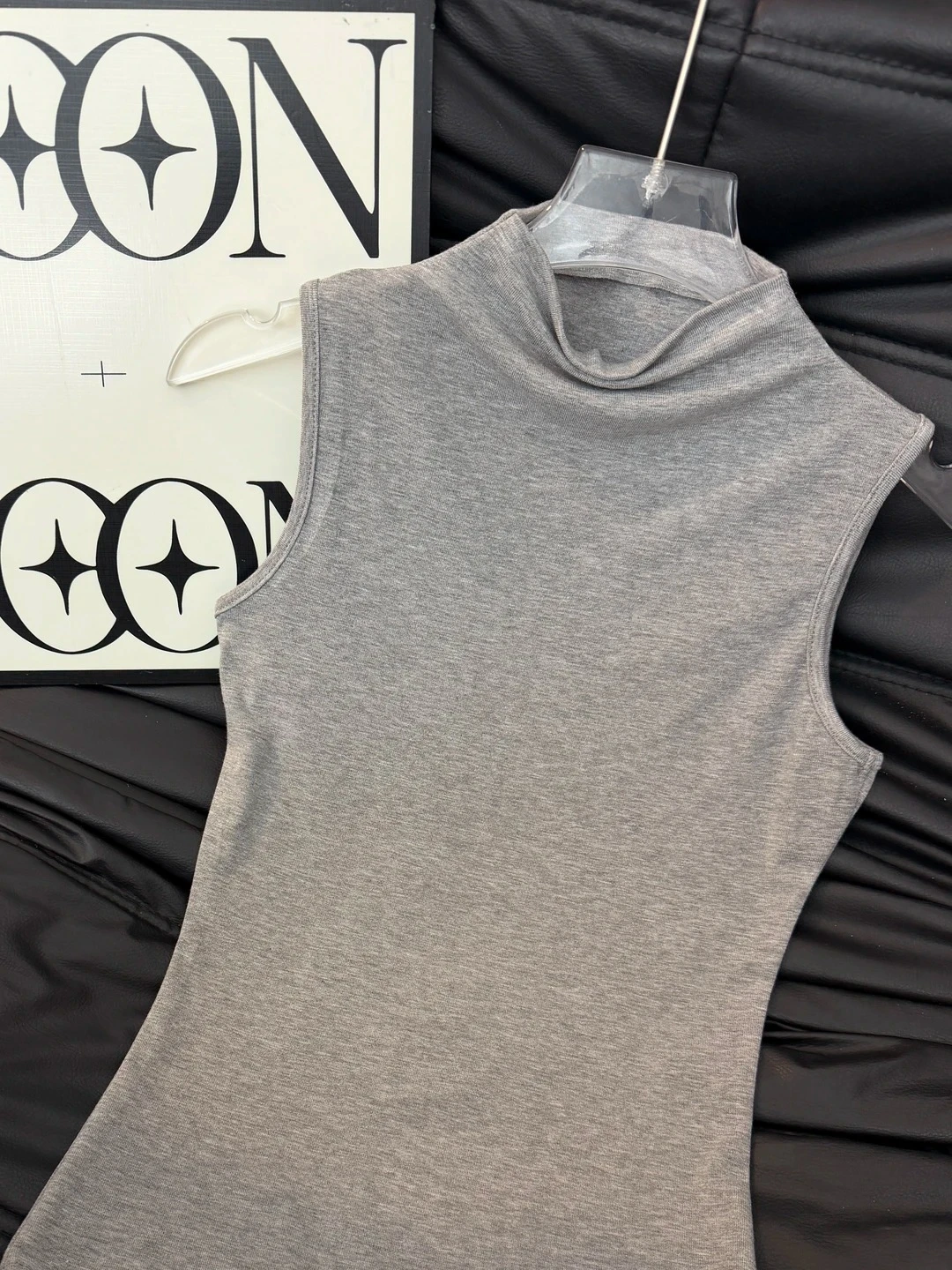 Slim Fit Halter Neck Vest Top Women's Base Layer Summer Outerwear Breathable Comfortable Casual Commute Style Half High Collar
