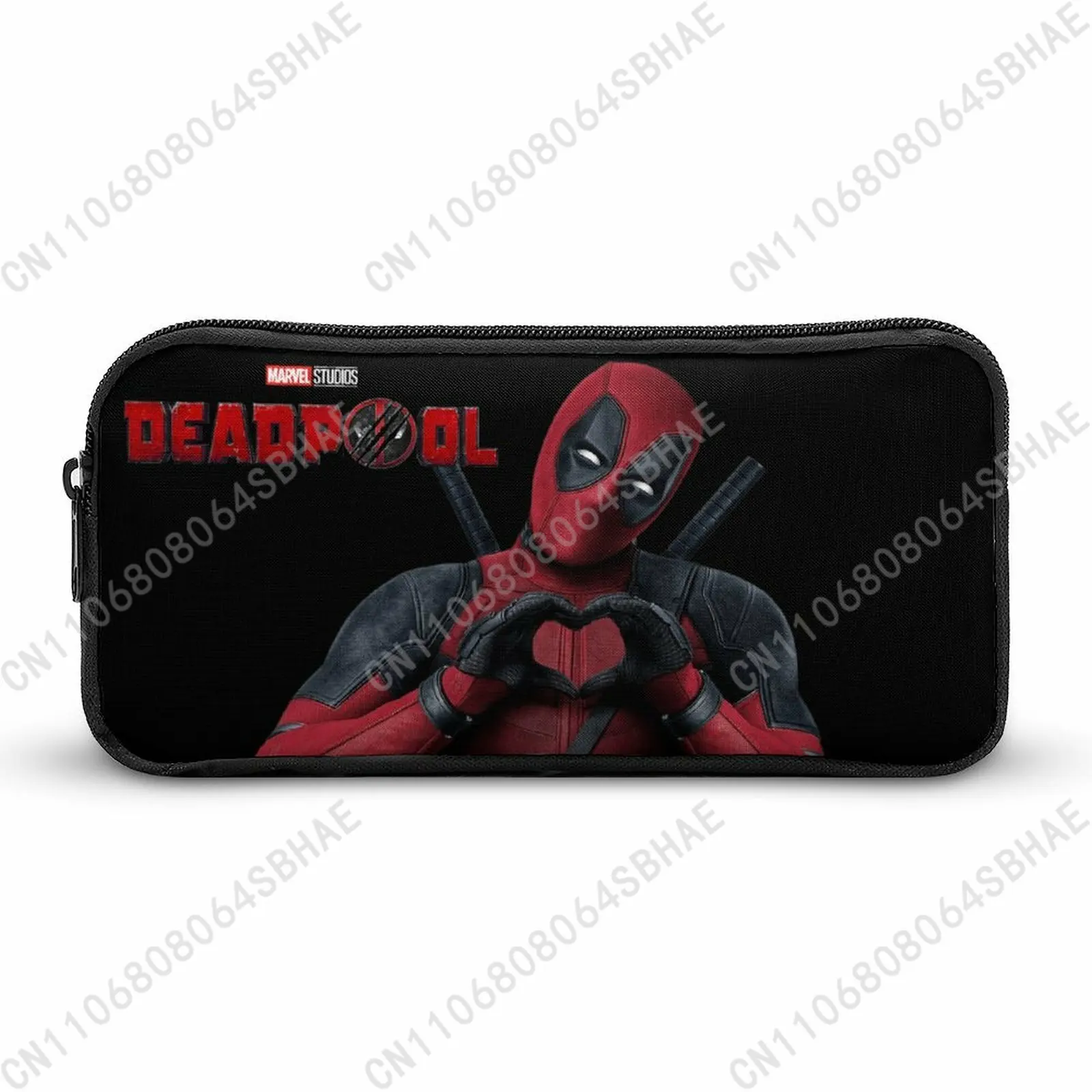 

Marvel Deadpool Pencil Case Teens Custom Pattern Simple Pen Bag School Stationery Pouch Personalized Zipper Bag Cosplay