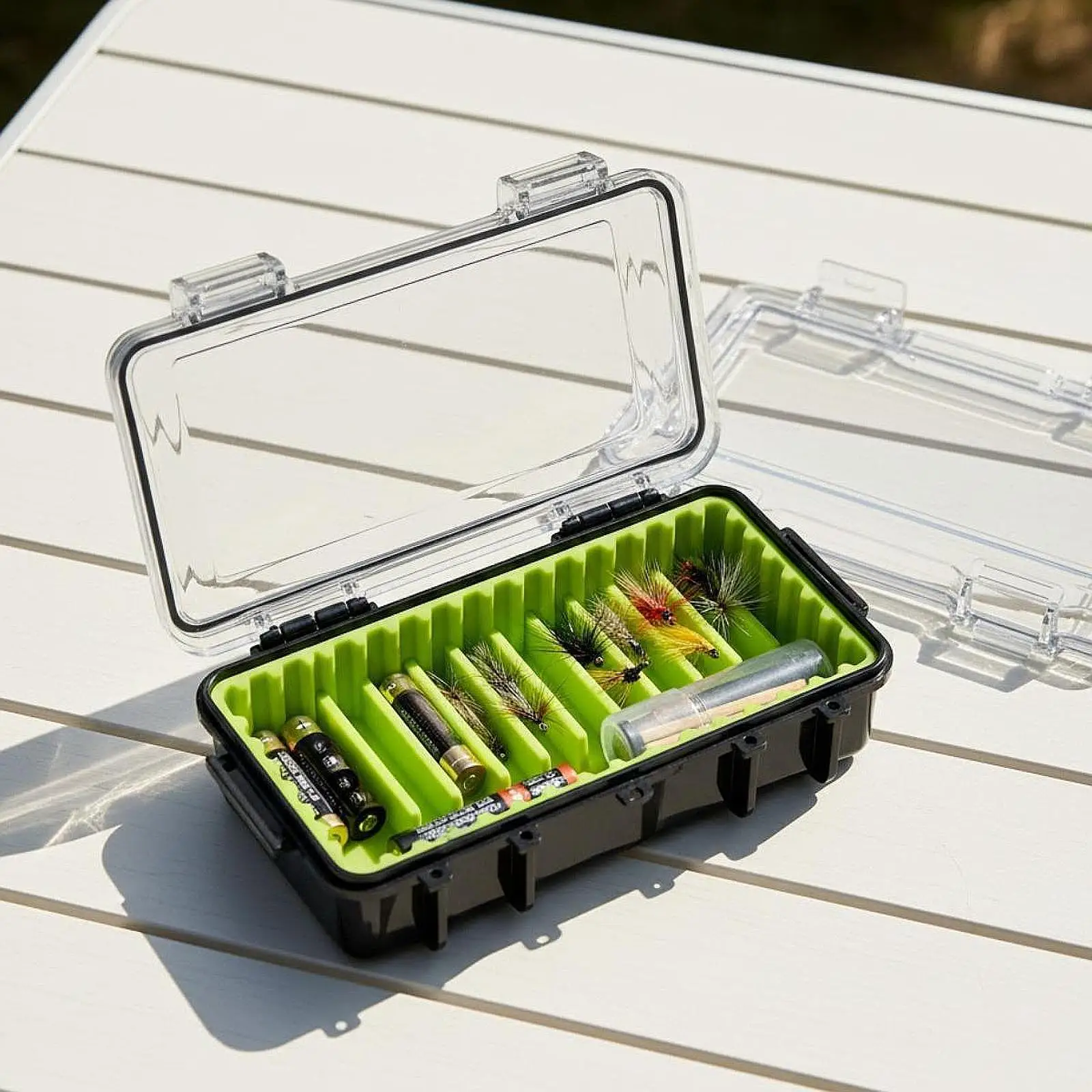 Waterproof Dry Case Silicone Gasket Crushproof Shell Secure Latch Box for Hiking Fishing Kayaking Tool Protection