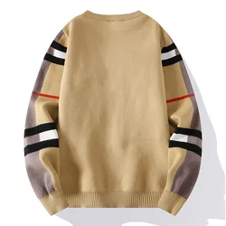 Fashion Brand European  Soft Warm Pull Homme  Autumn Winter Luxury Cashmere Men  Knit Pullovers High End Mens Christmas Sweaters