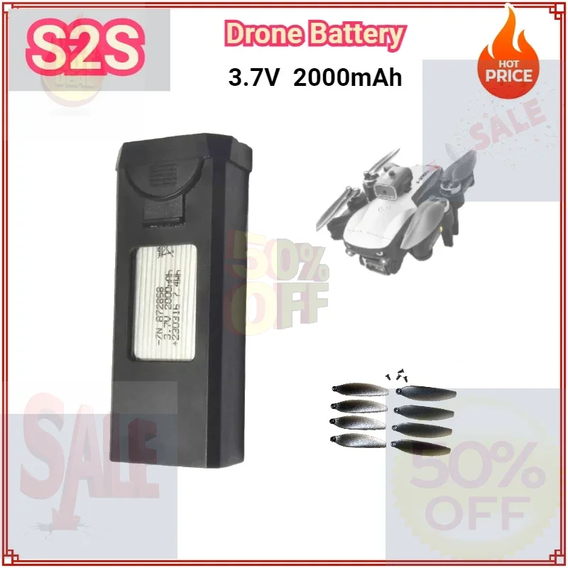 S2S 3.7V 2000mAh Drone Battery for LSRC S2S Drone Accessories LS-S2S Battery /Blade Spare Part Battery Wholesale