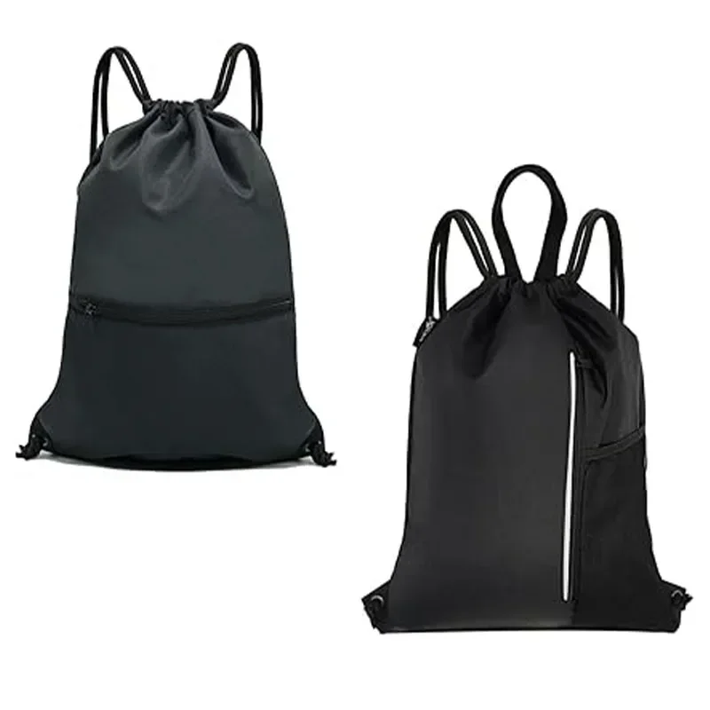 HB1 Men & Women Outdoor Sport Gym Sack Waterproof Drawstring Backpack Bag