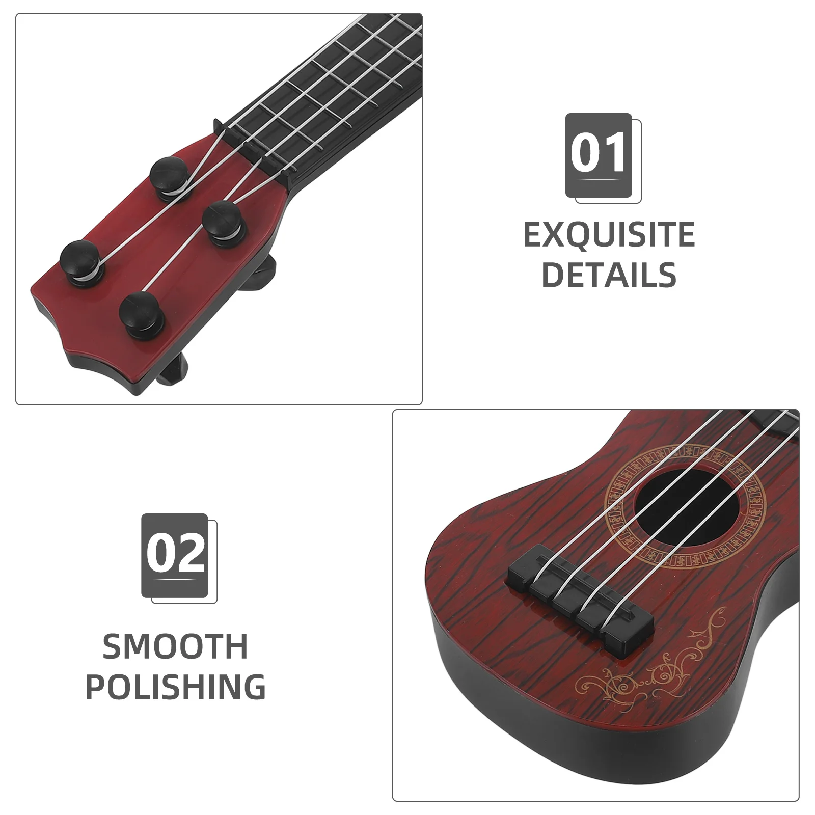 Simulation Guitar Musical Instrument Funny Plaything Creative Colorful Kids Guitar Learning Portable Musical Instrument