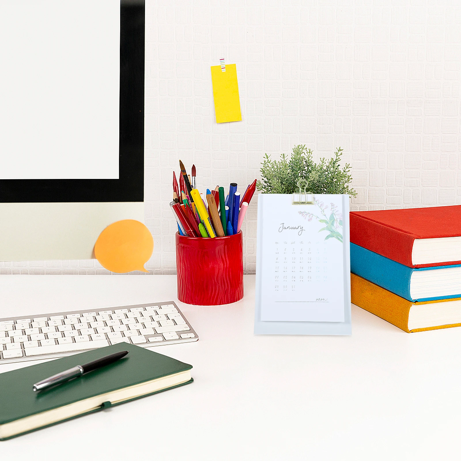 

Calendar Holder Minimalist Aesthetic Desk Creative Perpetual Office Decor for Decorations Calendars Home Desktop Decorative