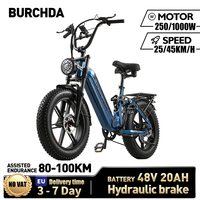 OTIDA NEW AZ20 1000W45KM/H 20 Inch Electric Bicycle 48V20AH Lithium Battery Ebike 4.0 Fatbike Electric Bike for adults