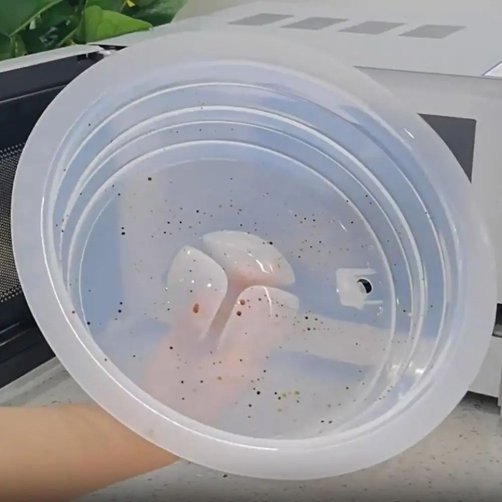 Couvercle pliable anti-éclaboussures pour micro-ondes, anti-éclaboussures, empêche le transfert d'odeurs, protection contre les éclaboussures de cuisson, en Silicone résistant aux hautes températures