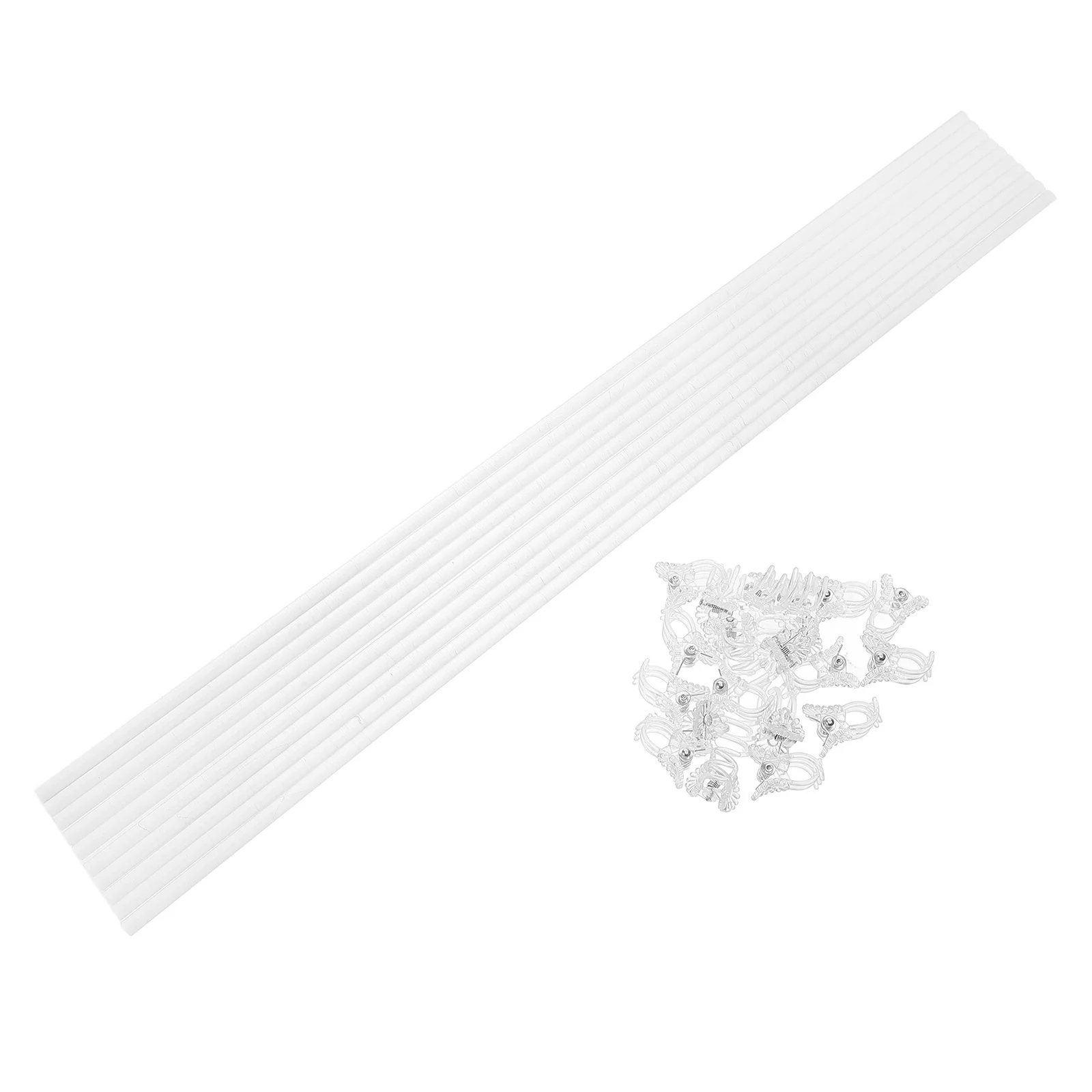 

Clear Acrylic Plant Support Stakes Tall Garden chid Sticks Clips Stem Branch Decorative Windmill Stake Trellis Sturdy Practical