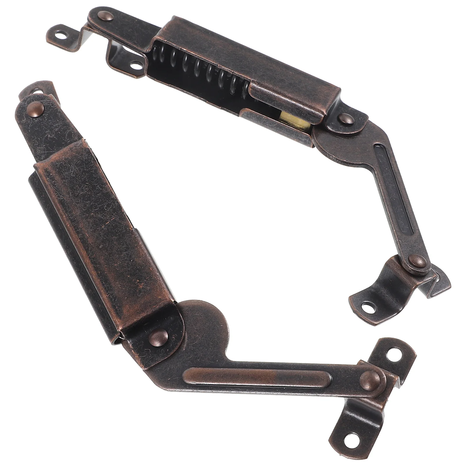 2 Pcs Spring Arm for Wooden Cabinet Door Hardware Chest Toy Box Stay Locking Hinge Box Lid Support Chest Lid Hinge Support
