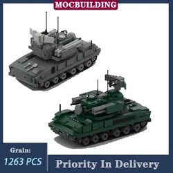 MOC Military 2K22 Tank 1:34 Scale Model Building Block Transport Vehicle Boy Collection Toy Gifts